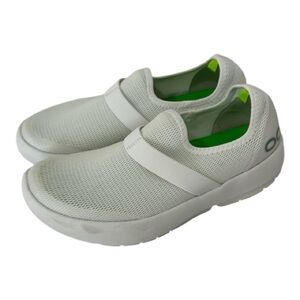 Oofos White Slip On Shoes Size 7.5